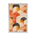 POSTER MODERNE MUSTER PEACH FUZZ - ABSTRAKTE FORMEN - POSTER