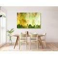 CANVAS PRINT ASSYMETRIC GREEN TREES - PICTURES OF NATURE AND LANDSCAPE - PICTURES