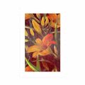 AFFICHE AVEC MONTURE FLEUR DE LYS ORANGE - FLEURS - AFFICHES