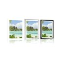 POSTER – MAGNIFICA SPIAGGIA SULL'ISOLA DI LA DIGUE - NATURA - POSTER