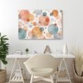 WANDBILD AQUARELLKREISE IN PASTELLTÖNEN - WANDBILDER ABSTRAKTE FORMEN - BILDER