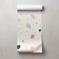SAMOLJEPLJIVA FOTOTAPETA PASTELNI TERRAZZO OBLICI - DJEČJE TAPETE - TAPETE