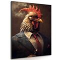 IMPRESSION SUR TOILE ANIMAL GANGSTER COQ - IMPRESSIONS SUR TOILE ANIMAL GANGSTERS - IMPRESSION SUR TOILE