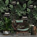 SELF ADHESIVE WALLPAPER WITH A BOTANICAL THEME - SELF-ADHESIVE WALLPAPERS - WALLPAPERS