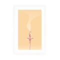 POSTER CON PASSEPARTOUT BALLERINA - MOTIVI DALLA NOSTRA OFFICINA - POSTER