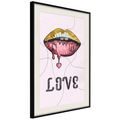 PLAKÁT RTY - LIP GLOSS AND LOVE - LOVE - PLAKÁTY