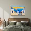 WANDBILD GRIECHISCHE INSEL BEI SONNENUNTERGANG - BILDER MEER UND STRAND - BILDER