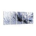 5-PIECE CANVAS PRINT ABSTRACTION OF MATERIAL - ABSTRACT PICTURES{% if product.category.pathNames[0] != product.category.name %} - PICTURES{% endif %}