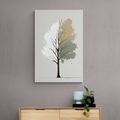 CANVAS PRINT MINIMALIST MULTICOLORED TREE - PICTURES OF TREES AND LEAVES - PICTURES