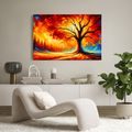 OBRAZ STROM ŽIVOTA V PLAMENECH - OBRAZY STROMY ŽIVOTA - OBRAZY