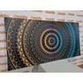 CANVAS PRINT MANDALA WITH A SUN PATTERN - PICTURES FENG SHUI - PICTURES