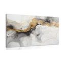 CANVAS PRINT WHITE-GRAY MARBLE - MARBLE PICTURES - PICTURES