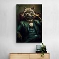 WANDBILD TIERISCHER GANGSTER KATER - WANDBILDER TIERISCHE GANGSTER - BILDER