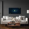 TABLEAU SUR TOILE – ŒIL COSMIQUE RAYONNANT - TABLEAUX PAR THÈME - TABLEAUX