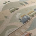 CANVASTAVLA BARNLANDSKAP FULLT AV FORDON - BARNTAVLOR MED FORDON - TAVLOR