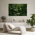TABLEAU SUR TOILE – JUNGLE TROPICALE VERDOYANTE - TABLEAUX ARBRES ET FEUILLES - TABLEAUX