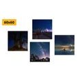 CANVAS PRINT SET MYSTERIOUS NATURE AT NIGHT - SET OF PICTURES - PICTURES