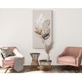 CANVAS PRINT LEAVES WITH A TOUCH OF MINIMALISM - PICTURES - 🔥 TOTAL SALE 🔥