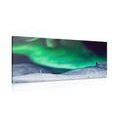 CANVAS PRINT NORTHERN LIGHTS IN THE SKY - PICTURES OF NATURE AND LANDSCAPE - PICTURES