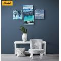 CANVAS PRINT SET SNOWY LANDSCAPE - SET OF PICTURES - PICTURES