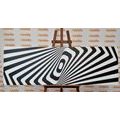 CANVAS PRINT BLACK AND WHITE ILLUSION - BLACK AND WHITE PICTURES - PICTURES