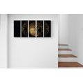 5-PIECE CANVAS PRINT HARMONIOUS POWER OF BUDDHA - PICTURES FENG SHUI - PICTURES