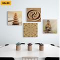 CANVAS PRINT SET IN FENG SHUI STYLE - SET OF PICTURES - PICTURES