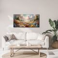 WANDBILD SONNIGES BLUMENTAL - WANDBILDER FELDER UND WIESEN - BILDER