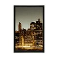 POSTER NEW YORK CITY AT NIGHT - CITIES - POSTERS