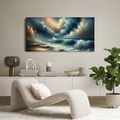 WANDBILD DRAMATISCHE MEERES-HORIZONTE - BILDER MEER UND STRAND - BILDER