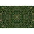 SLIKA MANDALA Z DETAJLI V ZELENI BARVI - SLIKE FENG SHUI - SLIKE