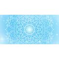 WANDBILD BLAUE MANDALA-BLUME - BILDER MIT FENG SHUI-MOTIVEN - BILDER