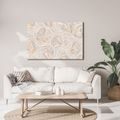 TABLEAU SUR TOILE – PAPILLONS PASTEL DANS UN VOILE - TABLEAUX PAPILLONS - TABLEAUX