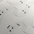 WANDBILD MUSIKALISCHE NOTEN AUF WELLEN - MUSIKBILDER - BILDER