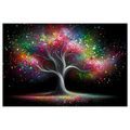 WANDBILD MAGISCHER LEBENSBAUM IN FARBEN - BILDER BÄUME DES LEBENS - BILDER
