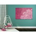 CANVAS PRINT ELEMENTS OF A FLORAL MANDALA - PICTURES FENG SHUI - PICTURES