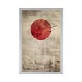 POSTER ROTER MOND IM JAPANDI-STIL - JAPANDI - POSTER