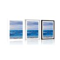 POSTER – ONDE DEL MARE SULLA COSTA - NATURA - POSTER