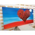 CANVAS PRINT BEAUTIFUL HEART-SHAPED TREE - PICTURES LOVE - PICTURES