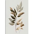 CANVAS PRINT LUXURIOUS MINIMALIST LEAVES - PICTURES OF TREES AND LEAVES - PICTURES