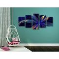5-PIECE CANVAS PRINT VIRTUAL FLOWER - ABSTRACT PICTURES{% if product.category.pathNames[0] != product.category.name %} - PICTURES{% endif %}