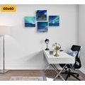 CANVAS PRINT SET BEAUTY OF THE NORTHERN LIGHTS - SET OF PICTURES - PICTURES