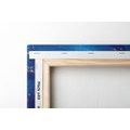 CANVAS PRINT BLUE ABSTRACTION - ABSTRACT PICTURES - PICTURES