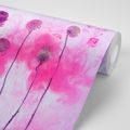 SELF ADHESIVE WALLPAPER FLOWERS WITH PINK STEAM - SELF-ADHESIVE WALLPAPERS - WALLPAPERS