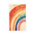 POSTER REGENBOGEN PEACH FUZZ - ABSTRAKTE FORMEN - POSTER