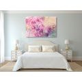 CANVAS PRINT PINK BRANCH OF FLOWERS - PICTURES FLOWERS - PICTURES