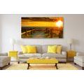 CANVAS PRINT FASCINATING SUNSET - PICTURES OF NATURE AND LANDSCAPE - PICTURES