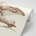 SELF ADHESIVE WALLPAPER RETRO PLANE - SELF-ADHESIVE WALLPAPERS - WALLPAPERS