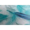 CANVAS PRINT GREEN FEATHERS - STILL LIFE PICTURES - PICTURES