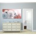 TABLEAU SUR TOILE – PISSENLIT AVEC ÉLÉMENTS ABSTRAITS - TABLEAUX DE FLEURS - TABLEAUX